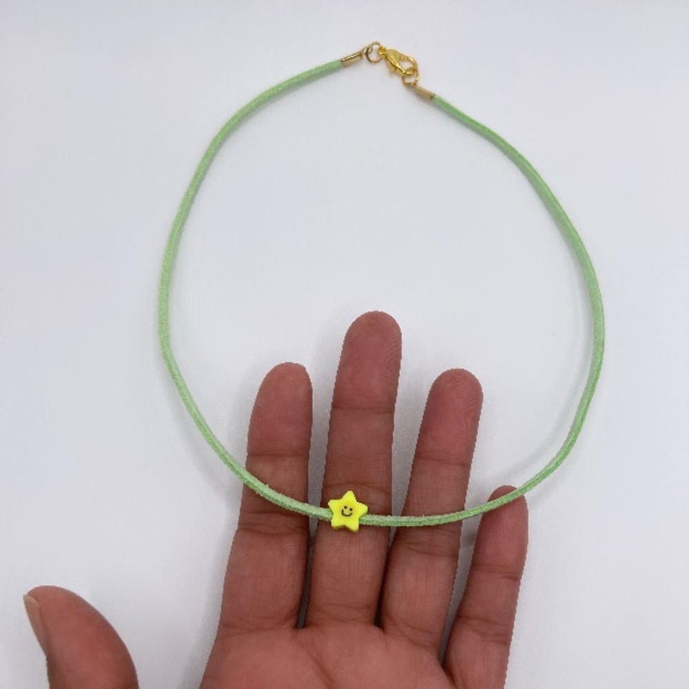 Trendy Y2K Inspired Faux Leather String Cord Necklace